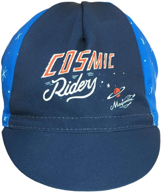 Cinelli Unisex's Sergio Mora Cosmic Riders Cycling Cap, Blue, One Size - Image 4