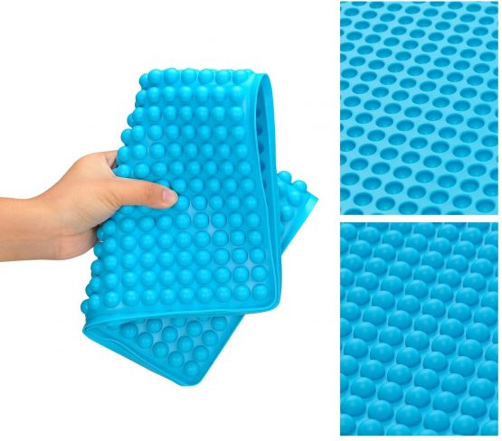 Songway Silicone Baking Mat BPA-Free Heat Resistant 446℉/230℃ Chocolate Mould Mini Baking Mould for Pet Biscuits Meat Baking Calorie Reducing (Blue) - Image 4