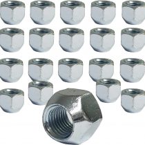 Wheel Nut for Ford Fiesta Escort Mondeo Kuga Focus B-Max Cougar C-Max Cosworth Orion Fusion KA Puma Scorpio Sierra StreetKA Windstar Granada Consul Conical Collar M12 x 1.5 Suitable for Steel Wheel Rims