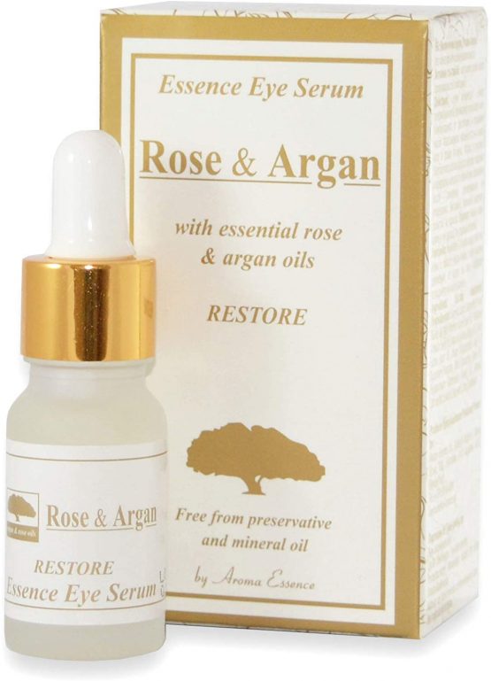 ARGAN and ROSE Eye Serum Anti Aging Natural Dark Circles and Under Eye Bags Reducer Anti Wrinkle Skin Drops Paraben and Mineral Free 10ml - Image 4