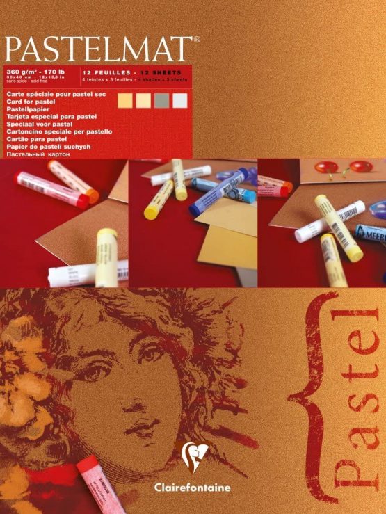 Clairefontaine 96018C PastelMat Pastel Card Pad No1, 360 g, 30 x 40 cm, 12 Sheets - Assorted Colours - Image 3
