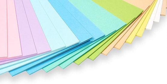 perfect ideaz 100 Sheets of DIN-A5 Coloured Pastel Photo Card, Craft Paper, Dyed Through Sheets, 10 Different Light Colours, 300g /qm, Tinted Drawing Card for Crafts, Colourful Set of Coloured Sheets - Image 2
