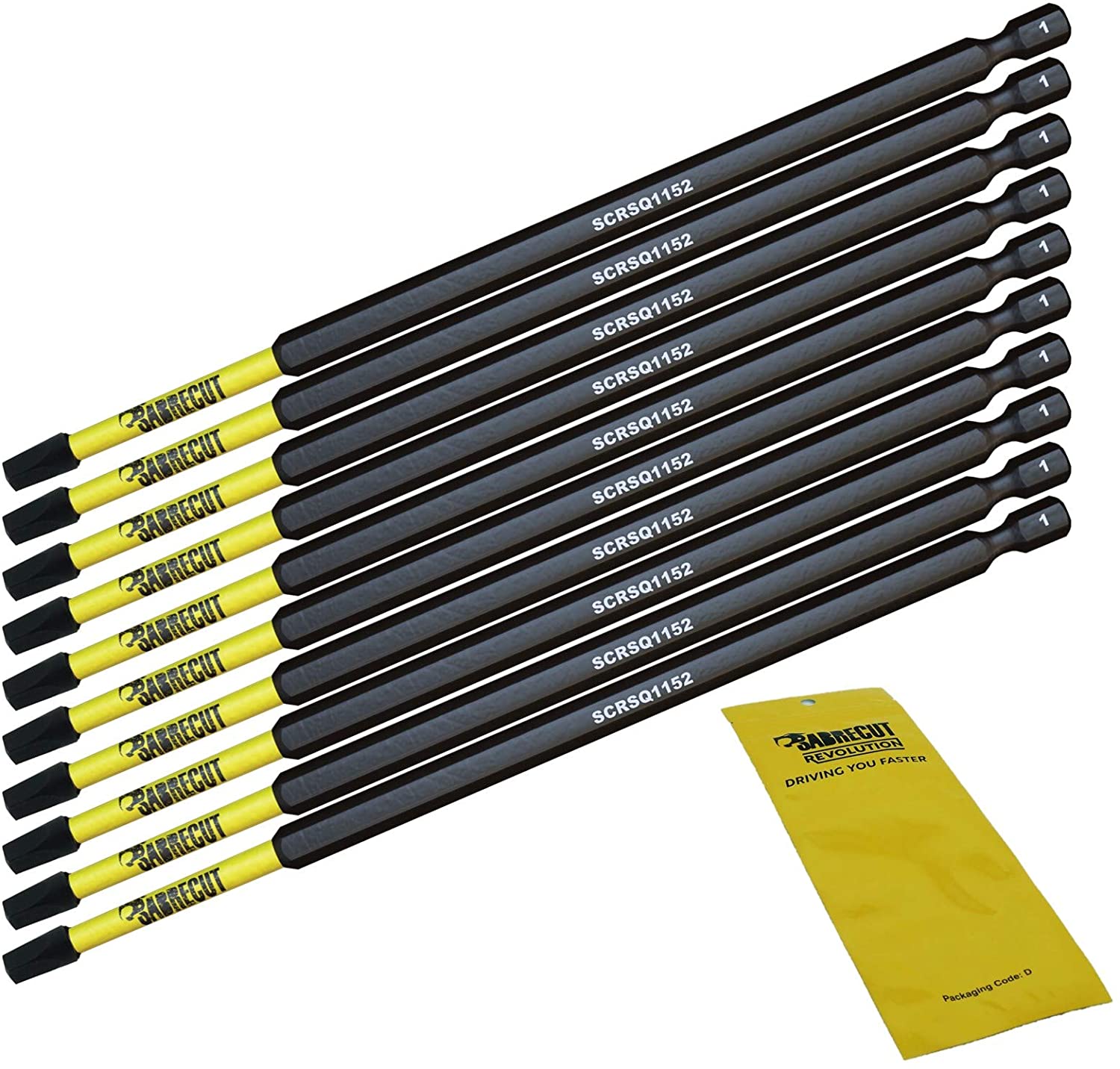 5 x SabreCut SCTX25152_5 152 mm T25 TX25 Set di punte per cacciavite a impatto magnetico Torx Heavy Duty compatibile con Dewalt Milwaukee Bosch Makita e altro