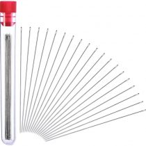 30 Pieces Beading Needles, 0.45 mm Diameter and 80 mm/ 3.15 inches Long with Needle Bottle