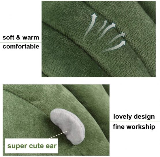 HanryDong Winter Warm Hamster Bed, Small Animals Cotton Mini Pet House, Machine Washable Cozy Hideout, Grey Green Cute Nest Cage Toys for Rats Baby Chinchilla Guinea Pig Hedgehog Ferret Squirrel - Image 4