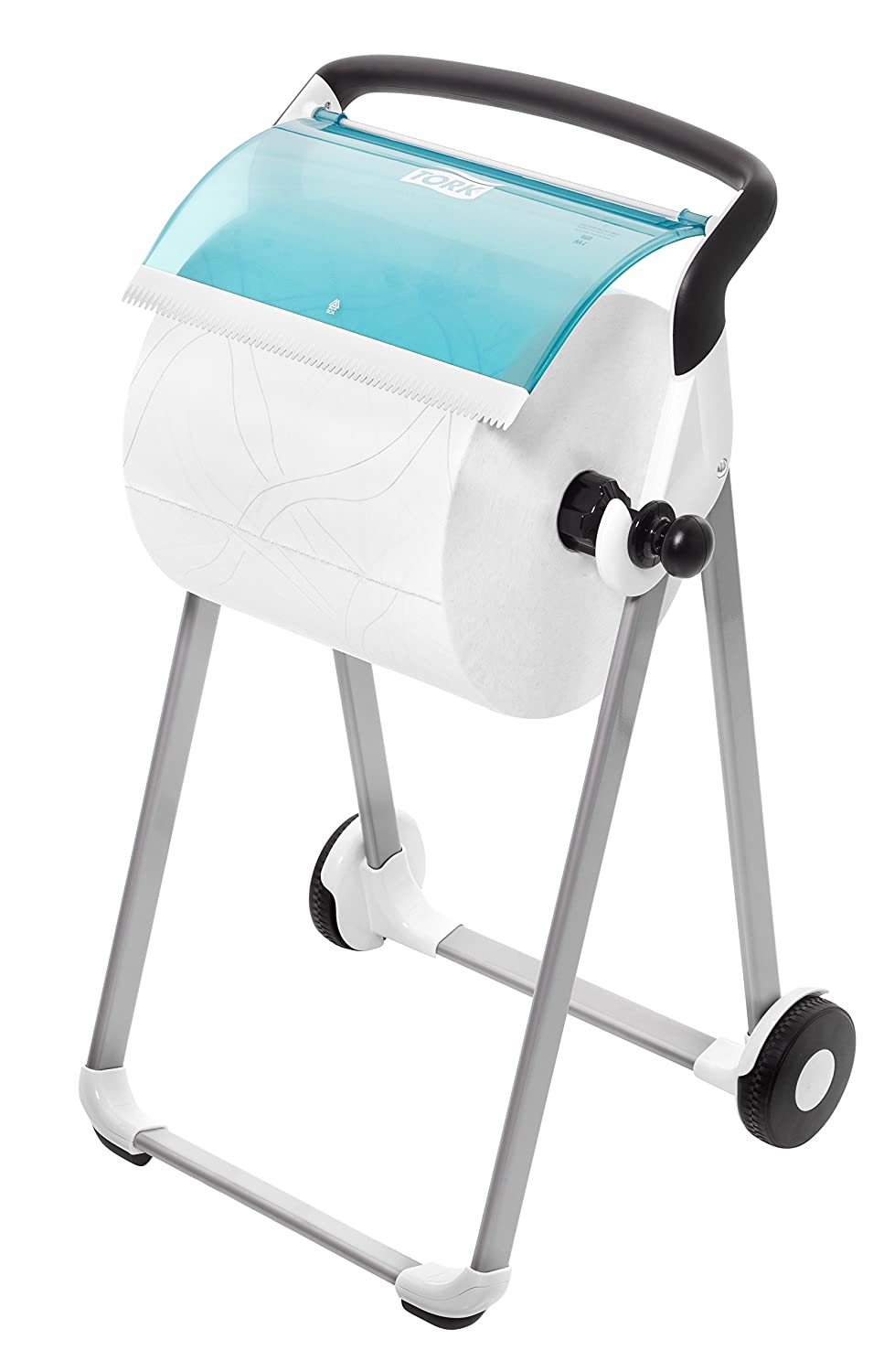 Tork Floor Stand Dispenser White and Turquoise W1, Mobile, Performance Range, 652000 - Image 4