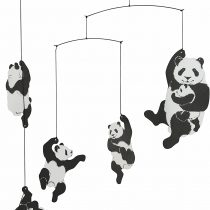 Flensted Panda Mobile Steel Black/White 47 x 39 cm
