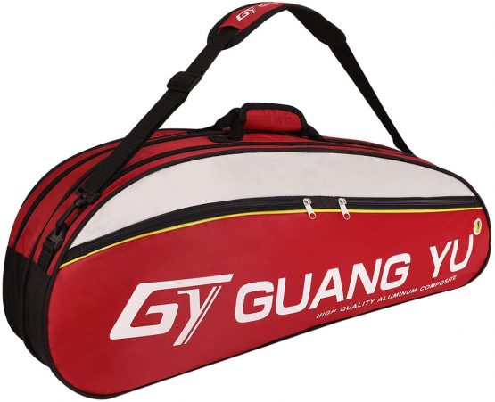 IPENNY 6 Racket Bag Large Capacity Badminton Tennis Racquet Bag Waterproof Dustproof Gym Bag Backpack Sport Equipment Duffel Bag Shoulder Bag Carrying Bag Tote Storage Sack