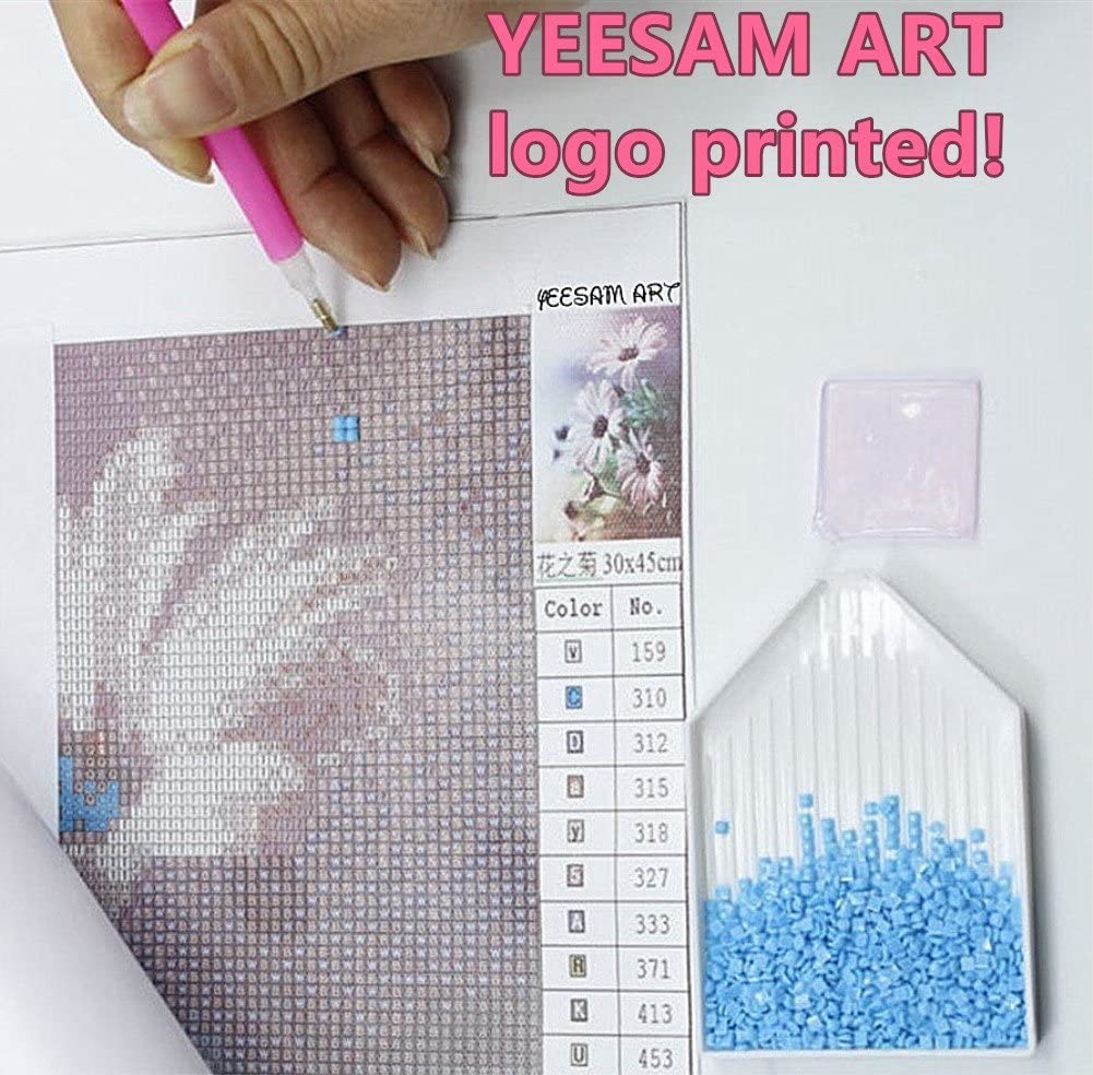 YEESAM ART New 5D Diamond Art Kit, Tiger Family 30 * 40 - Image 2