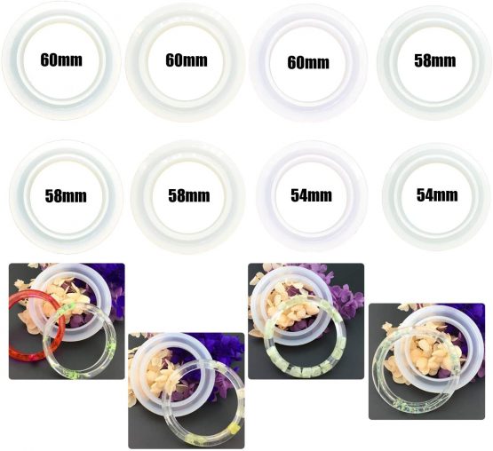 Allazone 32 PCS Resin Silicone Mold Ring Bracelet Jewelry Resin Casting Molds for Liquid Clay Crafting, Resin Epoxy, Jewelry - Image 4