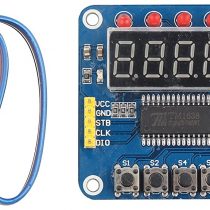 HALJIA TM1638 Digital LED Display Module 8-Bit LED Digital Tube 8 Keys Compatible with AVR Arduino ARM