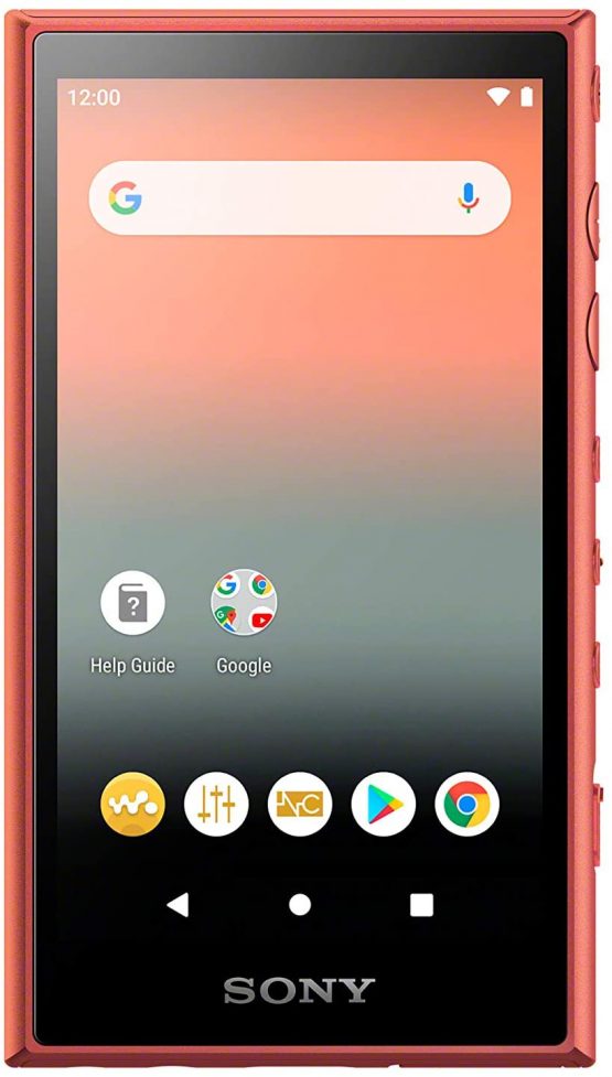 Sony Nw-A105 16GB Walkman Hi-Res Portable Digital Music Player with Android 9.0, 3.6" Touch Screen, S-Master Hx, DSEE-Hx, Wi-Fi & Bluetooth and USB Type-C - Orange - Image 2