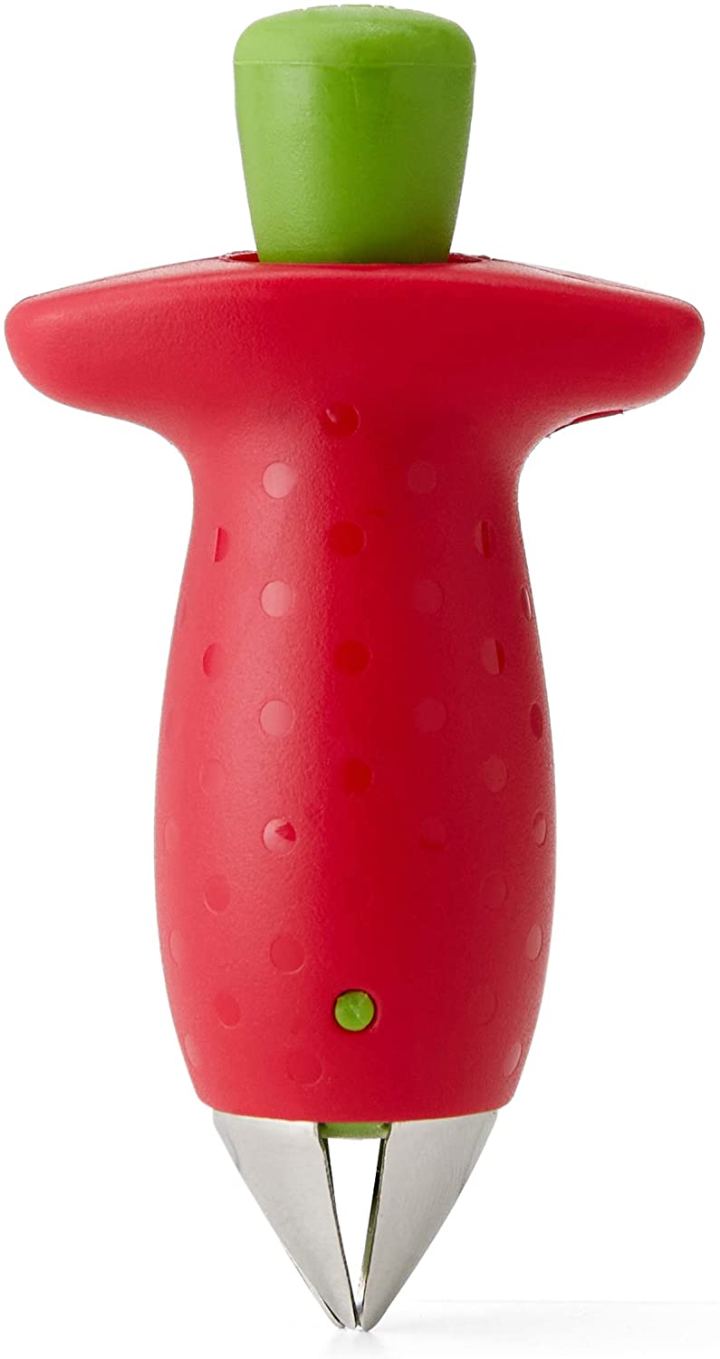 Chef'n StemGem™ Strawberry Huller, Red, 9 x 5 x 3 cm, Red, Green