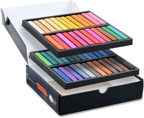 Artina Chalk Based Soft Pastel Pasteo Set 48 Fine Pastel Sticks Crayons in Studio Quality Master Series for Art Smooth Intense Vivid Soft Pastel Chalks - Image 2