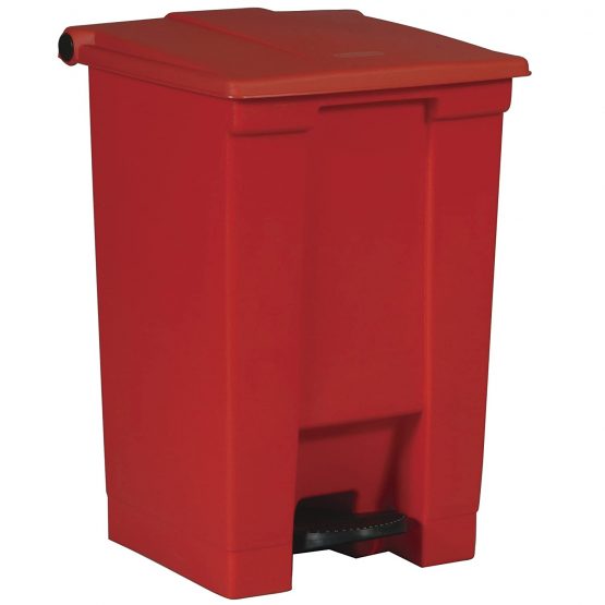 Rubbermaid Commercial Products FG614400RED, 12 gal HDPE Step On Trash Can - Red