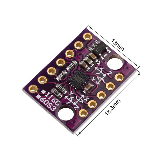 HALJIA GY-LSM6DS3 Module 6 Degrees of Freedom Breakout IIC/SPI Transfer Digital Sensor Vibration Sensor Acceleration Sensor - Image 4