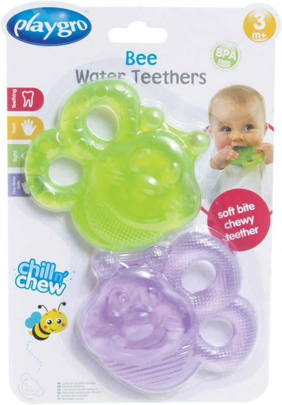 Playgro Teether Bees, Water filled, 2 Pack, From 3 Months, Multicoloured, 40200 - Image 2