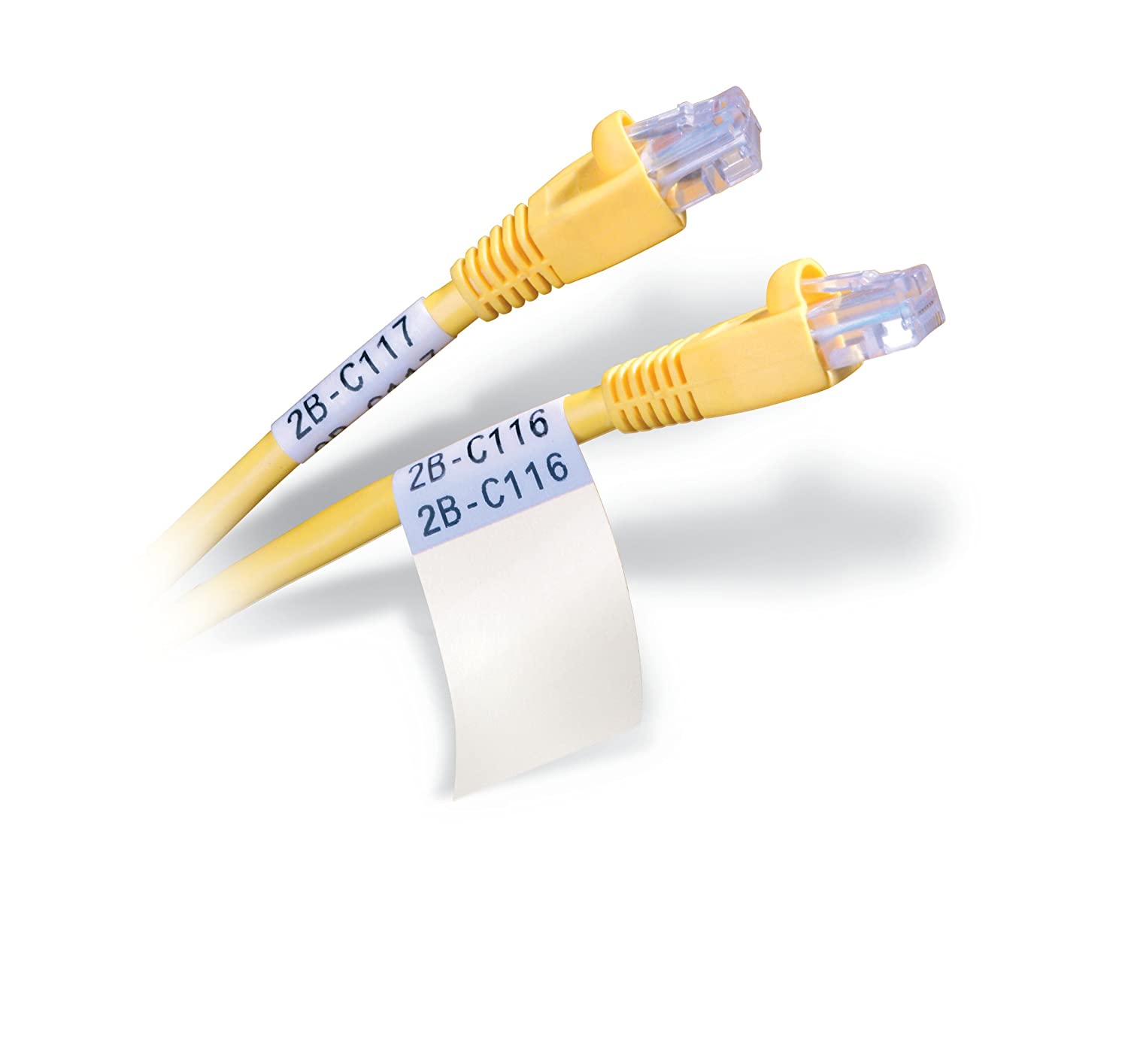 Brady SelfLaminating Vinyl Label Tape (M91427) Black on White, Semi Clear Tape Compatible