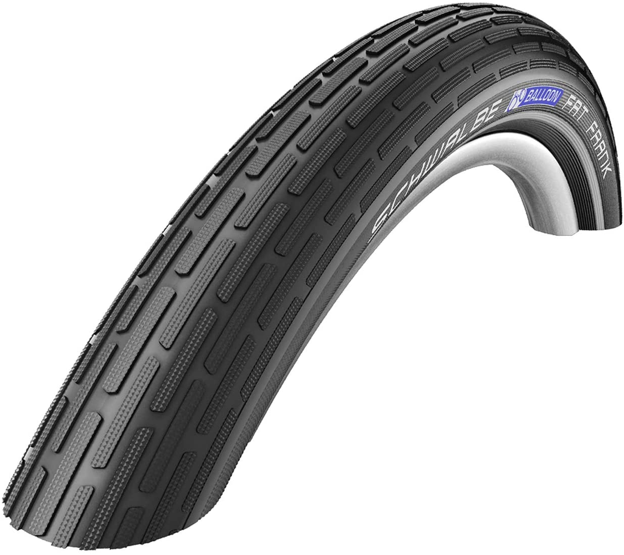 Schwalbe 318451 - tire fat frank 26x2.35 k-guard activeline hs375 liteskin rigida negro reflect, Black, 26 x 2.35 Inch