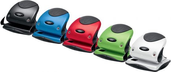 Rexel Choices P225 2 Hole Punch, 25 Sheet Capacity, Paper Alignment Indicator, Metal, Green, 2115694 - Image 2