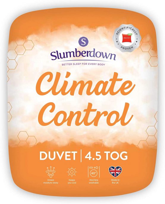 Slumberdown Climate Control King Duvet 4.5 Tog Summer Duvet King Bed