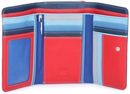 Leather women's Wallet MYWALIT - Medium Tri-fold Wallet - 363-127 Royal - Image 3