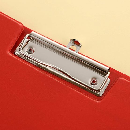 Esselte A4 Clipfolder with Cover, Rigid Plastic, Red - Image 3