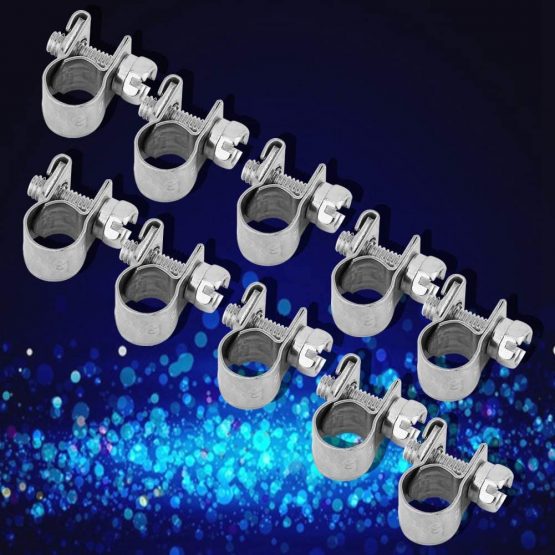 10Pcs/Set Hose Clamps Stainless Steel Heavy Duty T-Bolt Mini Fuel Line Pipe Clips 6Mm-20Mm Optional Size for Plumbing(11-13Mm) - Image 4