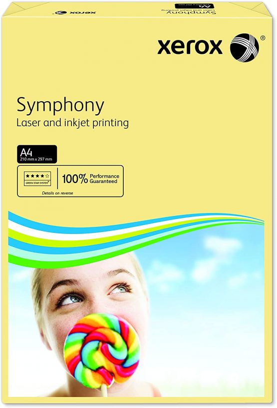 Xerox Symphony Tinted Copier Card 160gsmA4 Ivory Copier Card Pack 250 Ref 003R93219 - Image 2