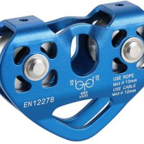 Lixada Double Pulley with Ball Bearing 30kN Trolley Pulley up to 13 mm Ropes for Rock Climbing Caving Aloft Work Rescue