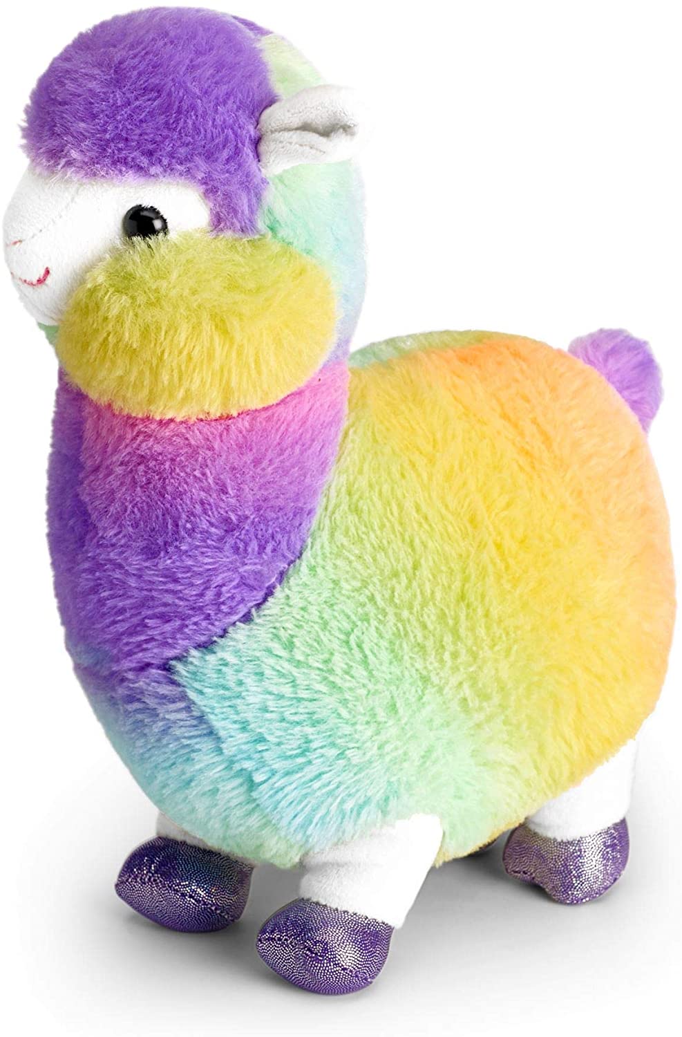Mousehouse Gifts - Rainbow-Coloured Llama Soft Toy, Plush Cuddly Teddy for Children, Multicolor, 27 cm (H) x 20 cm (L) x 21 cm (W) - Image 4