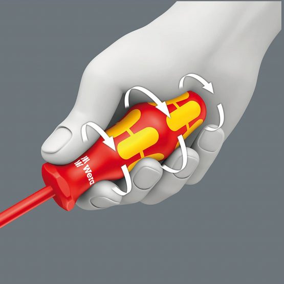 Wera 05006466001 2 x 100 mm "165iS PZ/S VDE" Insulated Screwdriver for Slotted/Phillips-screws - Silver - Image 3