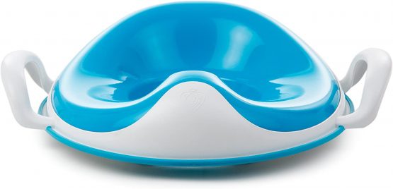 Prince Lionheart Weepod® Toilet Trainer SQUISH | Cushion Top | Anti-Microbial | Toilet Training | Splash Guard | Support Handles | Storage Loop |Wipe Clean | Strong & Sable – Berry Blue - Image 3