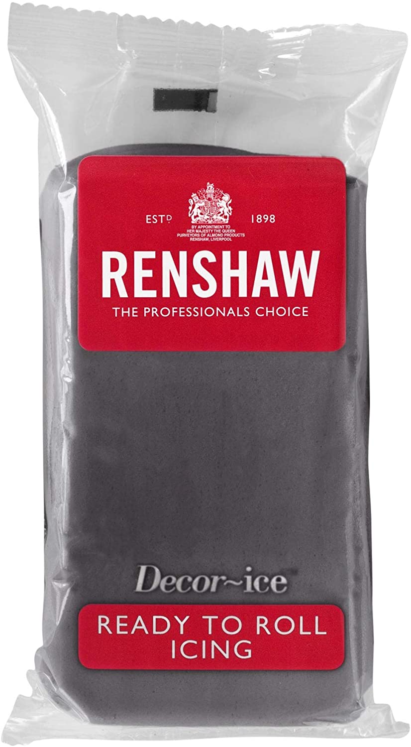 Renshaw Grey Just Roll With It Fondant Icing, 250 g (Pack of 1) - Ready to Roll Icing for Cakes - Image 2