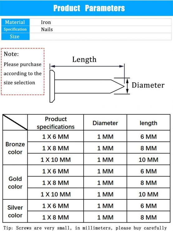 newlng M2 M2.5 Small Screw Phillips Flat Head Cross Wood Screws Self Tapping Screw Dssortment Cabinet Multifunctional DIY Micro Fasteners Screw Set Gold 1200PCS - Image 2