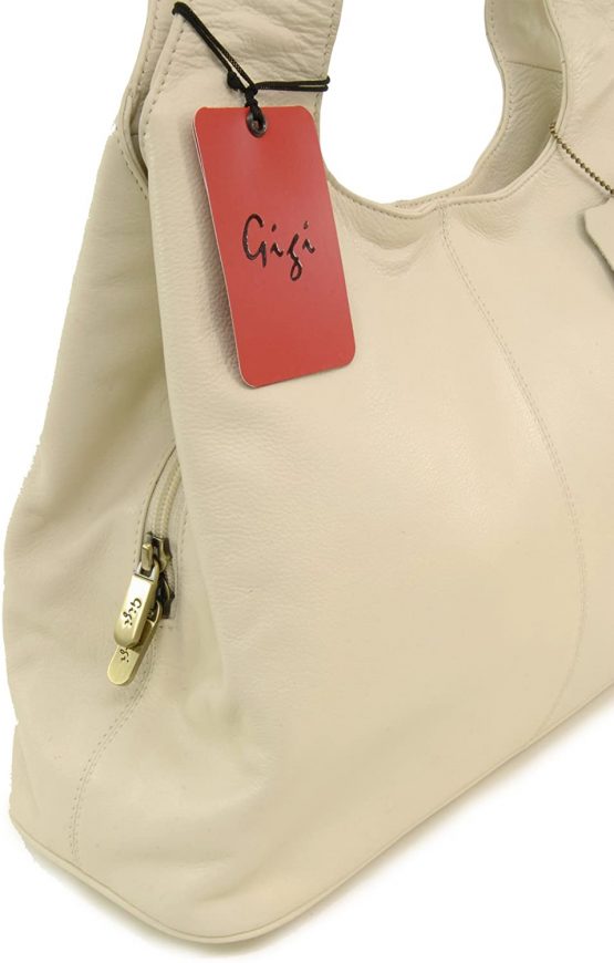 GIGI - Women's Leather Shoulder Bag - OTHELLO 4326 - Image 3