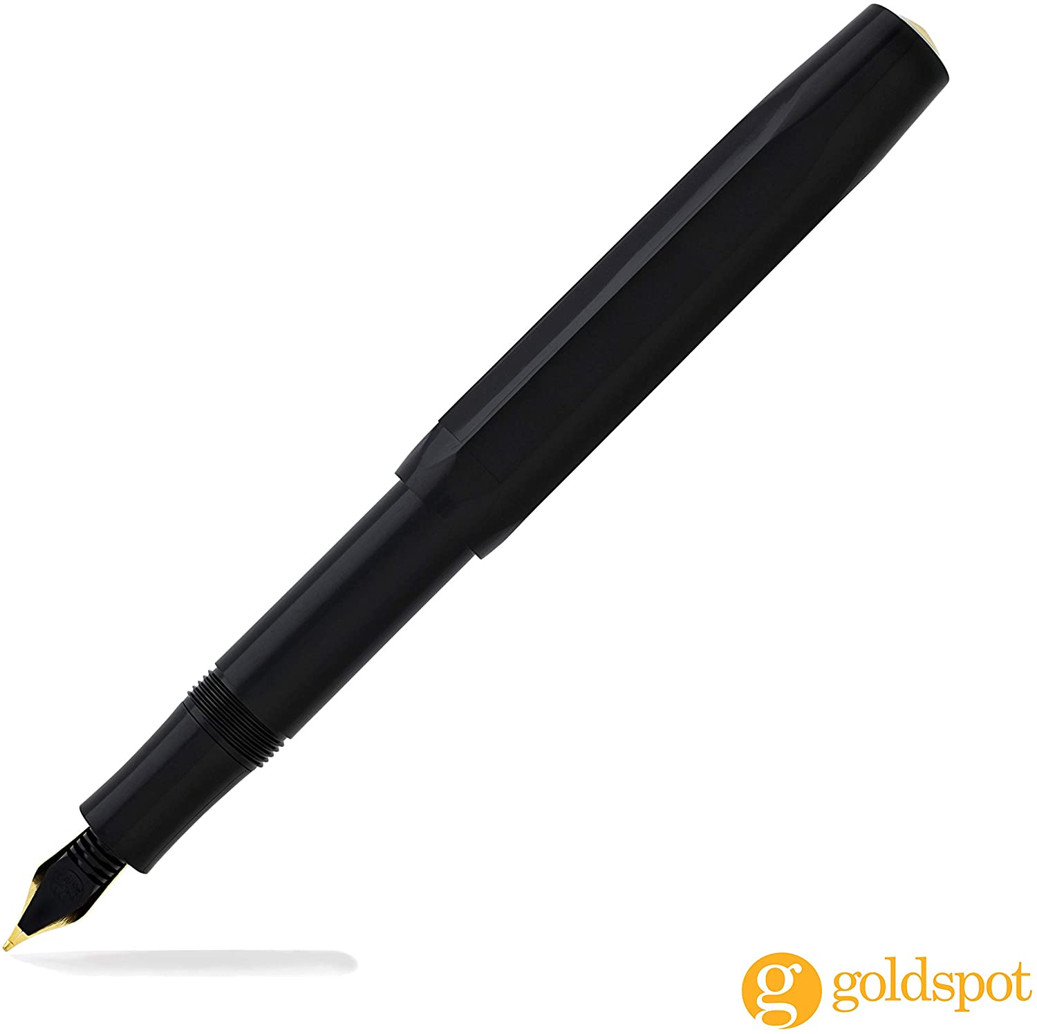 Kaweco CLASSIC SPORT Fountain Pen Black with Gold-Plated Steel Nib and Iridium Tip for Ink Cartridges I Sport Fountain Pen 13 cm I Nib: M (Medium) - Image 4