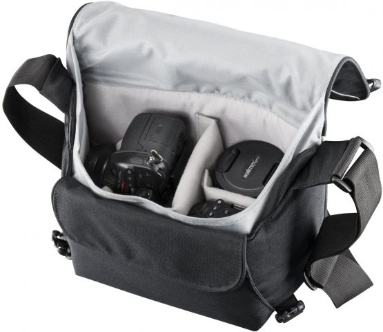 Mantona Mondstein SLR Camera Bag (shoulder bag, for DSLR with lens and speedlite) - Image 2