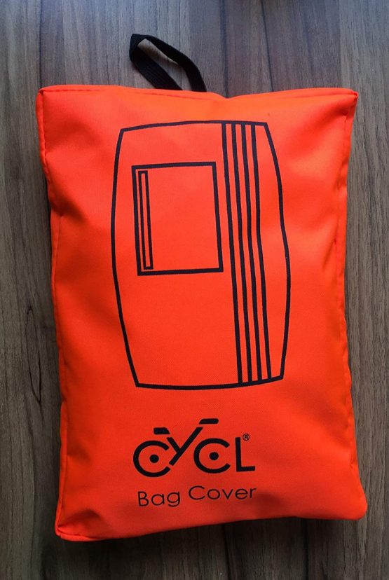 High Vis Waterproof Cycling Backpack Cover. High Visibility and Fluorescent Rucksack Cover With Reflective Tape. For Outdoor Sports, Running, Hiking - Image 4