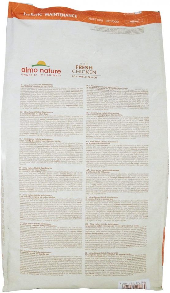 Almo Nature Holistic Dog Medium with Chicken and Rice 12 Kg, transparent - Image 3