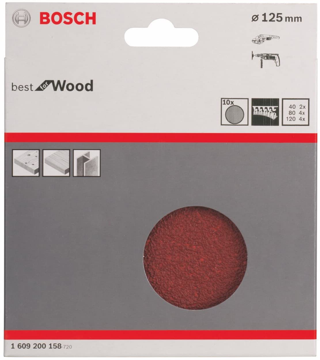 Bosch Haft-Schleifscheiben 10 Stck - Image 2