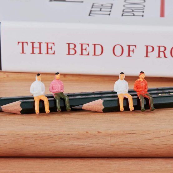 Gejoy 100 Pieces People Figurines 1:75 Scale Model Trains Architectural Plastic People Figures Tiny People Sitting and Standing for Miniature Scenes - Image 4