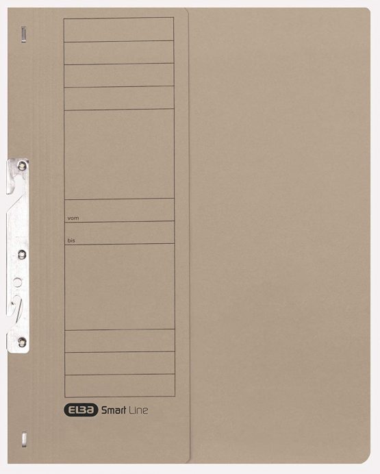 Elba 22451BL Attachable File Commercial Binding 250 g/sq. m Manila Cardboard for 200 DIN A4 Sheets, Half Front Cover, 50 Pieces, Blue Single Clip File with Commercial Binding Grey - Image 2