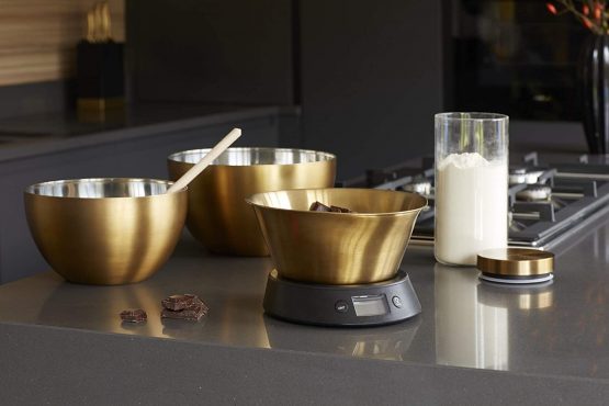 MasterClass Salad/Fruit Bowl, Stainless Steel, Brass Effect - Image 2