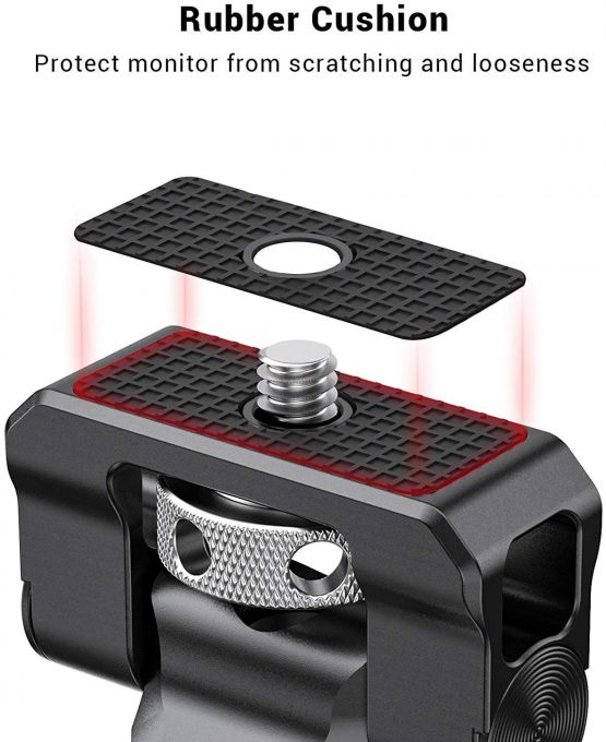 SMALLRIG Swivel and Tilt Camera Monitor Mount Holder Support with Cold Shoe Adapter - BSE2346B - Image 4