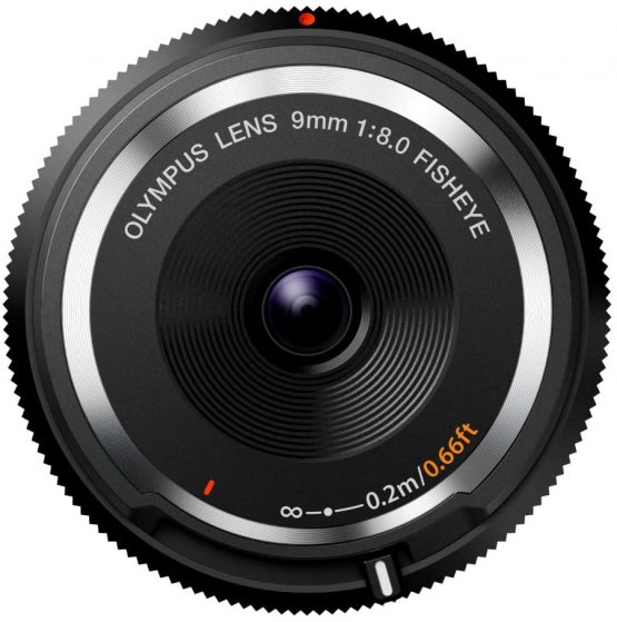 Olympus 9 mm 1:8.0 Fish Eye Body Cap Lens - Black
