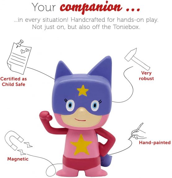 tonies Audio Character for Toniebox, Creative Superhero Girl Figurine, Space for up to 90 Minutes of Customisable Content for Children, Use with Toniebox Music Player (Sold Separately) - Image 3