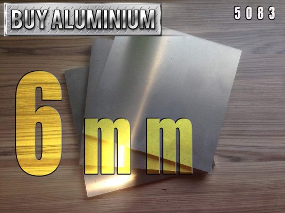 6mm Aluminium plate sheet - Grade 5083 (100mm x 100mm)