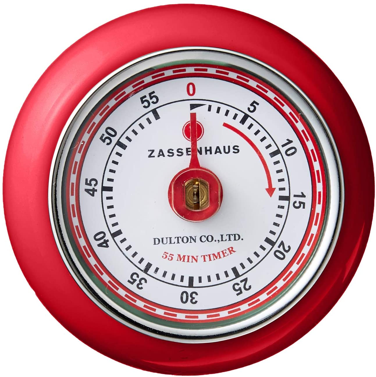 Zassenhaus Timer Speed in Metal, Red, 9 x 12 x 16 cm - Image 2