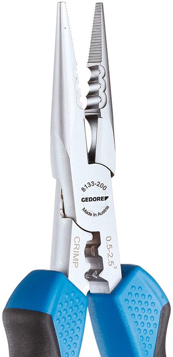 GEDORE Multiple pliers for cutting/stripping/crimping, Toothed, Straight, Induction-hardened, 8133-180 JC - Image 3